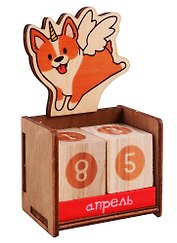 Календарь вечный Корги-единорог (6,3х11х3,5)  (ВК2020-15)