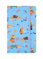 Записная книжка А6 80л кл. "Flower time" 7БЦ, резинка, цв.обрез, инд.уп., ассорти