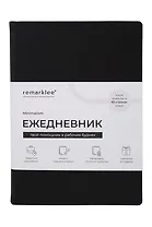 Ежедневник недат. А5 "Minimalism" черный, тв. обл., резинка