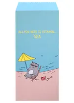 Конверт для денег "Кот на море" 5шт/упак