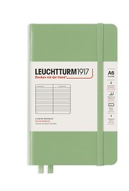 Записная книжка «Classic» А6, 93 листов в линейку, шалфей, Leuchtturm1917
