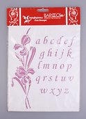 Трафарет многоразовый «Алфавит латинский», 20х25 см, пластик, Barocci - 1