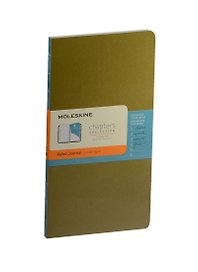 Книга для записей А5 64л лин. "Chapter" Slim зеленая, Moleskine