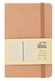 Записная книжка «Крем-брюле» А6, 96 листов в линейку, экокожа, Joy Book