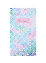 Книга для записей А5- 80л кл. "МОРСКОЕ СИЯНИЕ" 7БЦ, выб.перлам.лак, тиснение фольгой, мат.ламинация