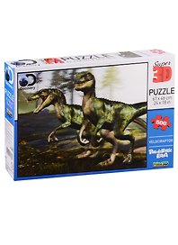 3D пазл «Super Kids Велоцирапторы» 500 деталей, Prime 3D