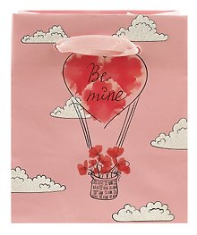 Пакет А6 14*11,5*6 "Be mine" жен., бум.мат.ламинат 