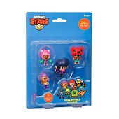 Коллекционная фигурка Brawl Stars, Роза, Шелли, Биби, Нита и Спайк, (5см), (BRW2040A) - 0