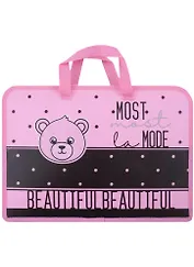 Папка для тетрадей "Мой мишка", молния, ручки, А4