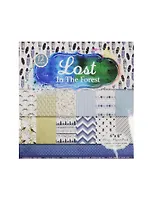 Бумага для скрапбукинга (15х15) (двусторонняя) (12 дизайнов) (12 листов) Lost in the forest