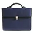 Портфель деловой "Выборг" 350*260, синий, ткань, 2отд., металл.замок, Канцбург - 0