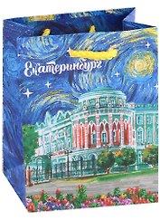 Пакет Екатеринбург Звездная ночь (бумага) (12х15)