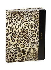 Ежедневник недат. А5 96л "Leopard" иск.кожа, интегр.переплет, ляссе, In Folio