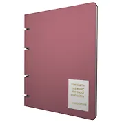 Тетрадь 120л кл. "NUANCES. Агат" на кольцах, смен.блок, обл. кож.зам, нашивка, инд.уп