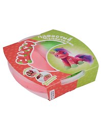 Набор для творчества, Пластилин пушистый ТМ PLUSH розовый + зеленый, 160гр.