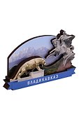 Сувенирный магнит Всадник (Владикавказ) (дерево) (ВдзВ1) - 1