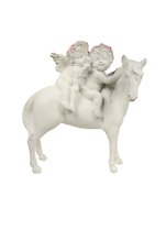 Фигурка Ангелы в венках на лошади коллекция Amore (18 см) (390-762)