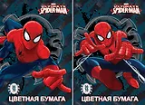 Бумага цветная 10цв 20л А4 "Spider-man" 4 металлиз.цвета, карт.папка, ассорти, Disney