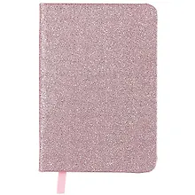 Записная книжка «Glitter» А6, 80 листов в клетку, розовая