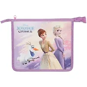 Папка для тетрадей А5 "Холодное сердце" пластиковая, молния, индив.уп.