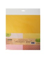 Набор текстурной бумаги для скрапбукинга Алмазная грань (CP06570) (20х20см) (120гр) (4л.) (цв. в ассорт.)