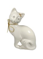 Копилка керамика Кошка Шарлота белая (22х8х14) (1242314)