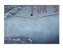 Папка -конверт «Jeans» А4 на кнопке, в ассортименте