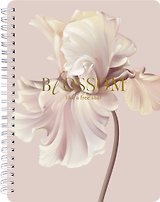 Тетрадь 120л кл. "Blossom", ирис, спираль, карт.обл., ламинация, тиснение золотой фольгой