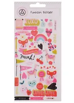 Наклейки матовые ламы и лисы