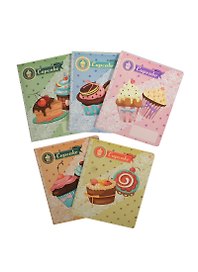 Тетрадь в клетку Academy Style «Fancy Cakes» в ассортименте, 24 листа