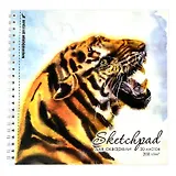 Скетчбук 195*195 20л "Тигр" акварельная, 200г/м2, обложка картон, гребень