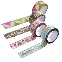 Лента FANCY клейкая декоративная Восток, бумага, 15мм x 3м 4шт