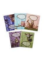 Тетрадь 12л кл. "СОВЯТА" мелов.картон, ассорти, ПЗБФ