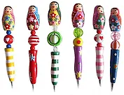 Ручка шариковая АКМ, "Матрешка", в ассортименте