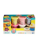 Пластилин HASBRO Play-Doh": Набор из 6 баночек пластилина с конфетти"