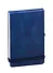 Блокнот 130*200 96л лин. "Reporter" темно-син.иск.кожа, резинка, петля для ручки, инд.уп. - 0