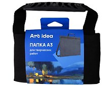 Папка для художественных работ А3 ручки, наплечный ремень, Art idea
