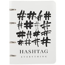 Тетрадь на кольцах «Hashtag Sev» 80 листов в клетку, А5, сменный блок - Academy Style
