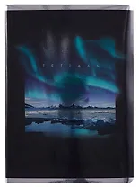 Тетрадь А4 80л кл. "Северное сияние" мел.картон, выб.лак, глянц.ламинация, печать по металлиз.пленке серебро