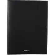 Папка-конверт А4 на кнопке "Matt Classic" 8мм, пластик, 3 клапана, черный, Erich Krause