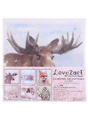 Салфетки для декупажа (ассорти) "Лесные жители", 6 шт