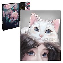 Картина-раскраска по номерам «Кошачьи нежности», 40 х 50 см, Феникс+