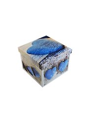 Коробка подарочная "Синее сердце" 14*14*11см, картон, Вейксинг