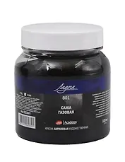 Краска акриловая "Ладога" сажа газовая, 220мл, ЗХК