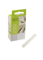 Мелки белые 10шт для доски, беспыльные, круглые, к/к подвес, MUNGYO