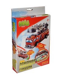 Конструктор 3D пазл Пожарная машина (мал) (BBA0712-102) (10412) (Bebelot Basic) (коробка)