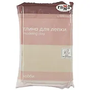Глина натуральная 1500г "Хобби" белый, 1500г, вак.уп.
