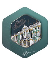 Магнит ночь Зимний дворец, с подвесом (Санкт-Петербург) (спб 104а)