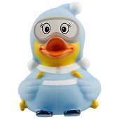 Игрушка для ванной, уточка резиновая FUNNY DUCKS "Уточка лыжница" (1636) - 1