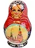Матрешка Кубышка (5 предм.) (расписная авторская) (С-203 (352) - 0